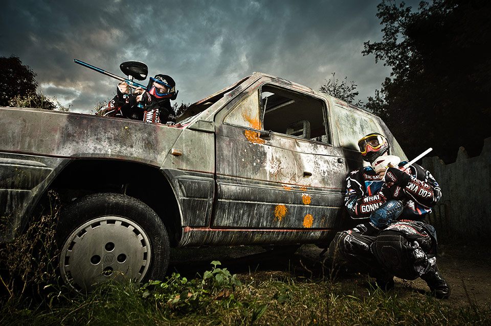 paintball fotografie in den bosch