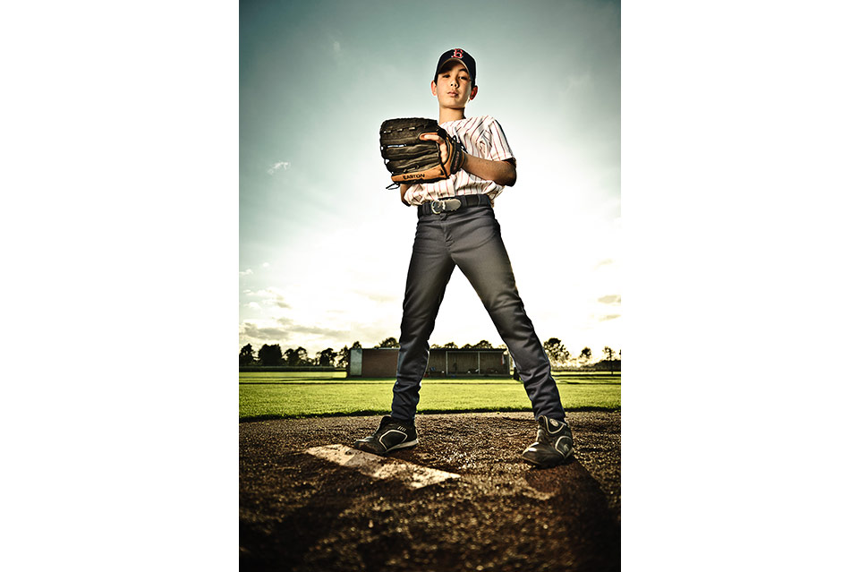 honkbal pitcher portret