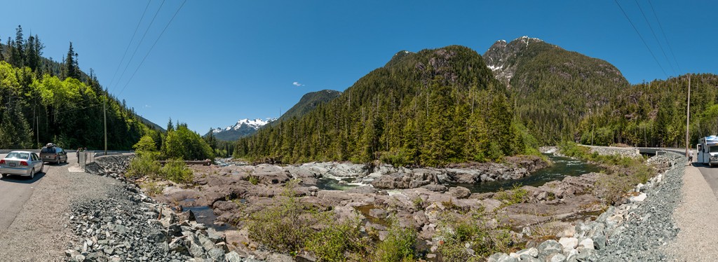 Epic landscape panorama stitched photo of Vancouver Island, BC, Canada