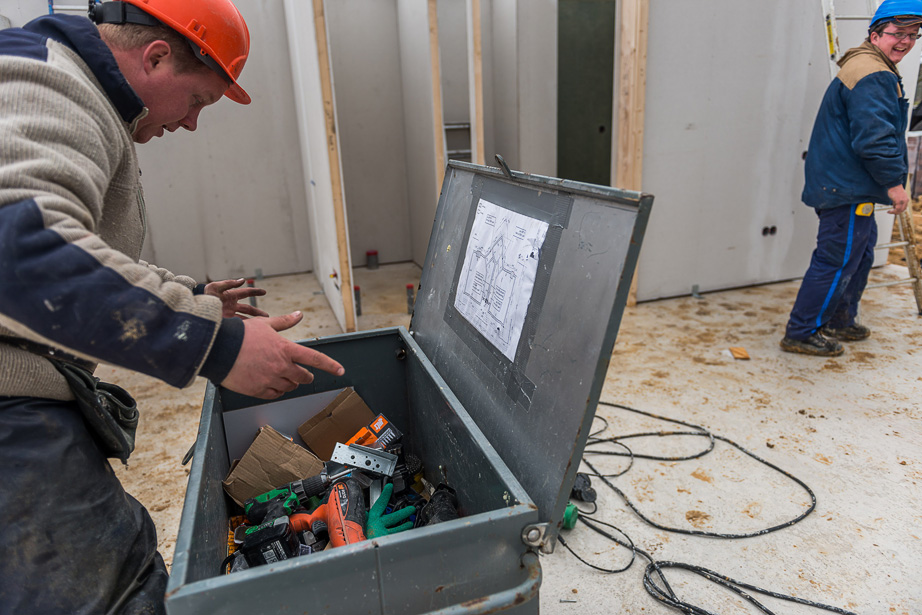 Fotoreportage bouw plaatsing woningen