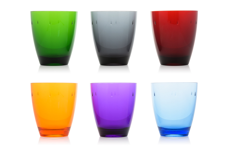 gekleurde onbreekbare plastic glazen