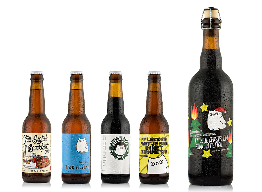 Bierflesjes brouwerij het Uiltje