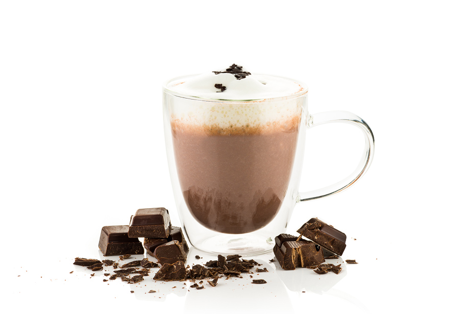 Warme chocolademelk fotostyling